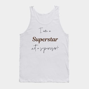 Best Supervisor Funny Superstar Tank Top